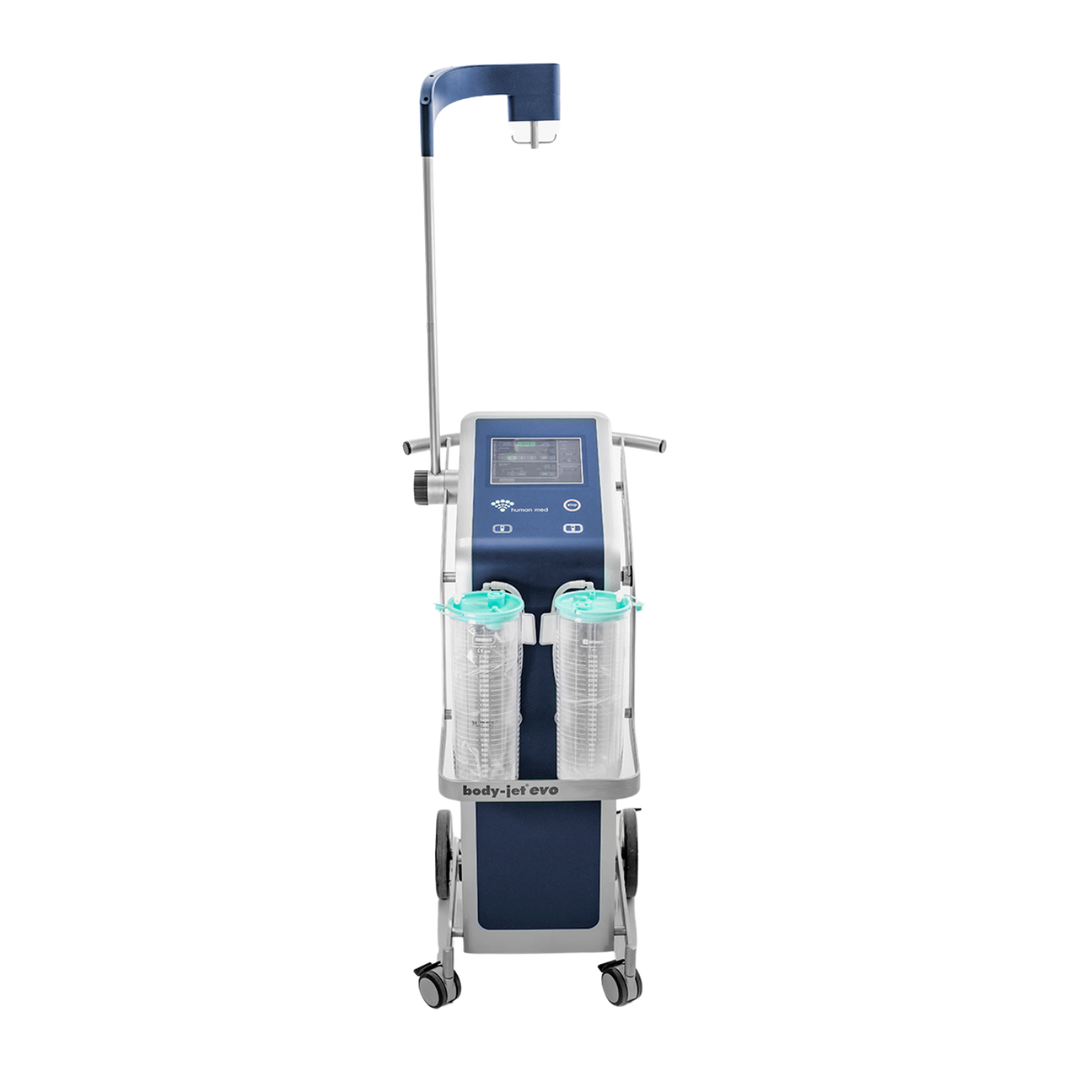 body-jet® evo on its mobile trolley, full front view